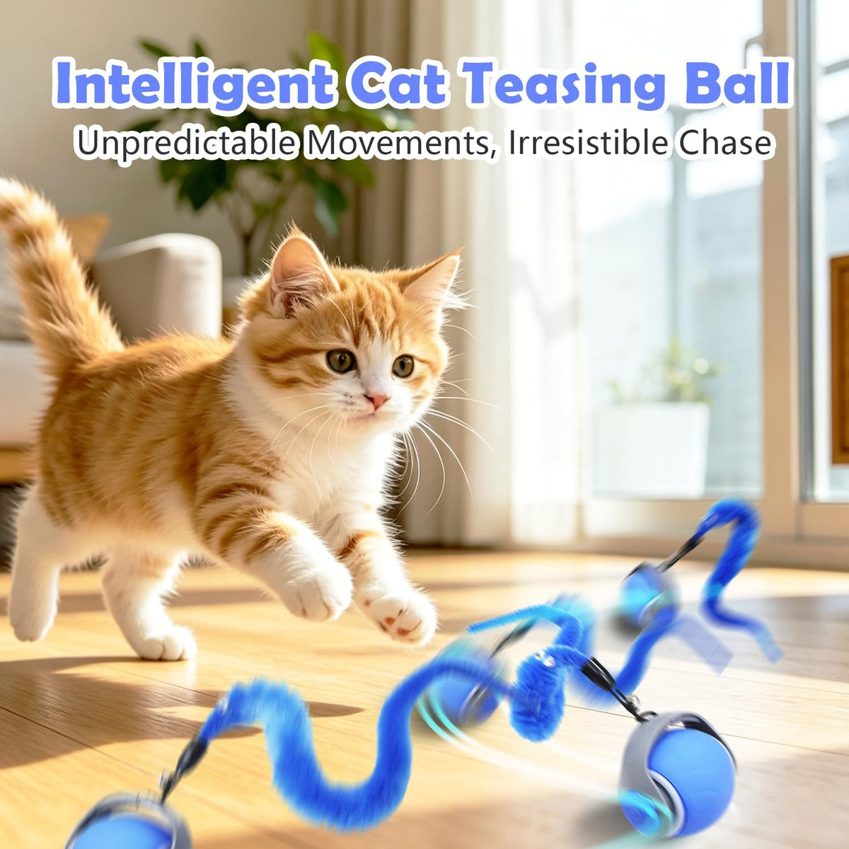 Automatic Interactive Cat Ball Toy for Indoor Kitten & Adult Cats