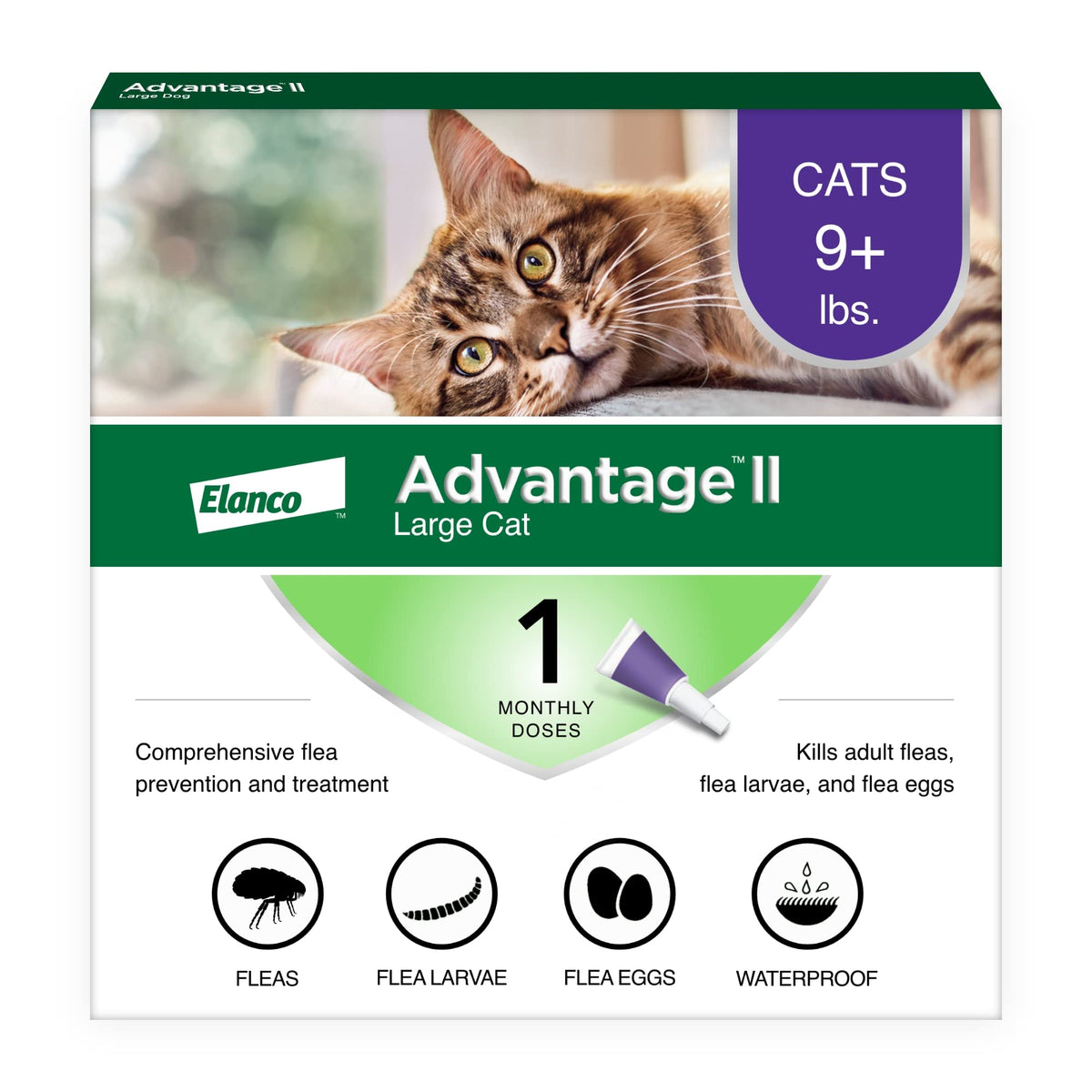 Advantage II Large Cat Topical Flea Treatment & Prevention, 6ct