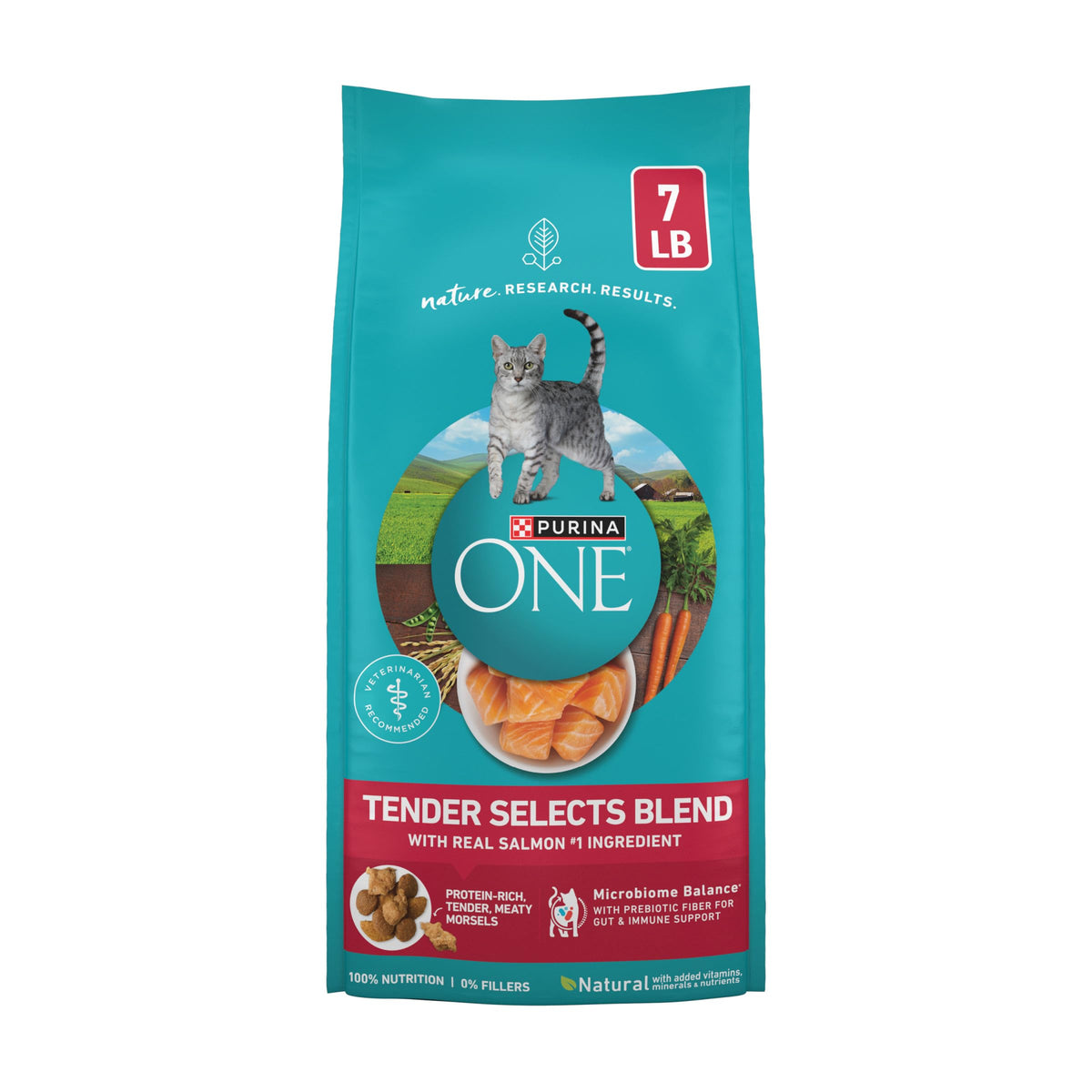 Purina ONE Tender Selects Dry Cat Food, Chicken, 22 lb Bag
