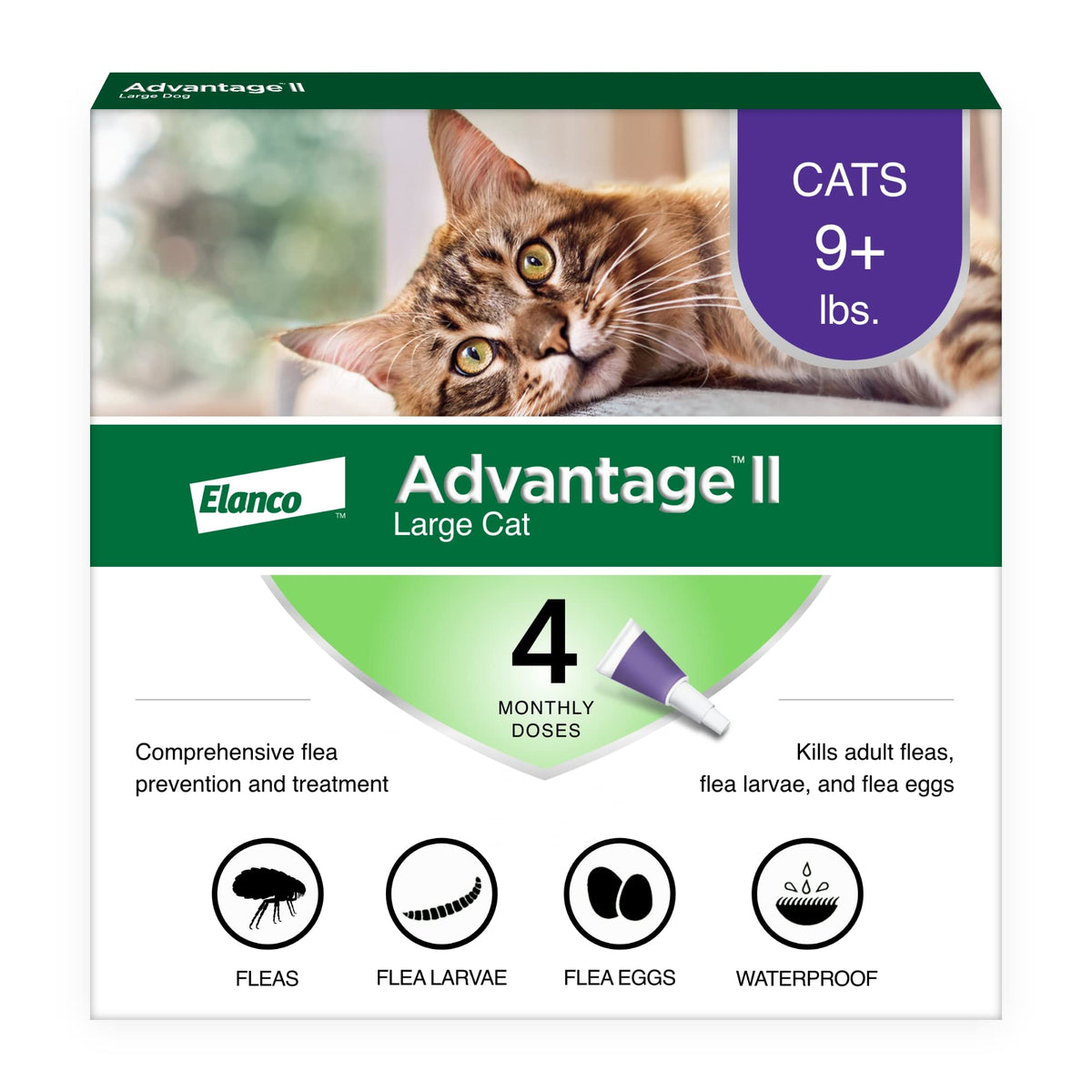 Advantage II Large Cat Topical Flea Treatment & Prevention, 6ct