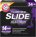 ARM & HAMMER Slide Platinum Easy Clean-Up Clumping Cat Litter, 34 lbs