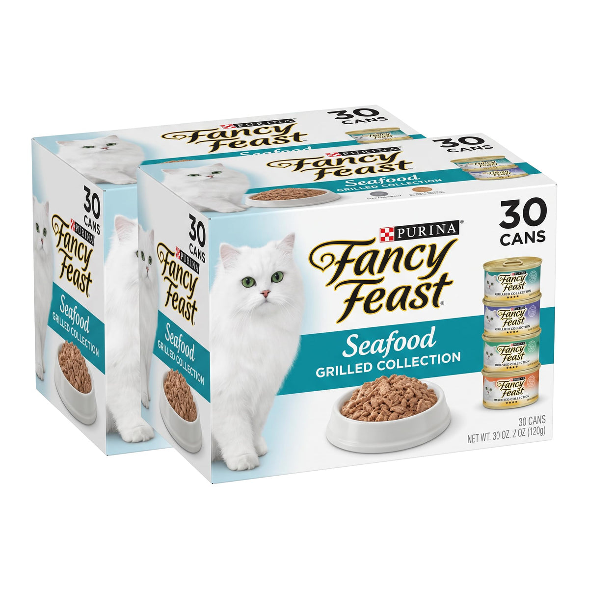 Purina Fancy Feast Grilled Seafood Wet Cat Food, 3 oz Cans, 24-Pack