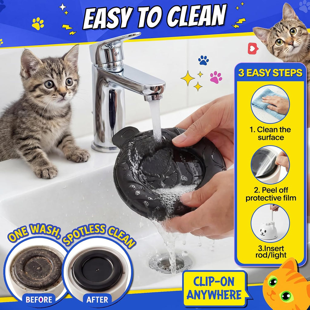 CATPICK Automatic Interactive Cat Toy, Flying Bird Wand for Indoor Cats